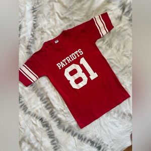 Vintage Patriots Jersey Shirt - 100% Cotton - 70s/80s